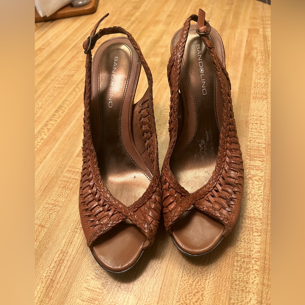 Bandolino 3” heel woven sandals